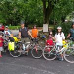 Family biking the C&O