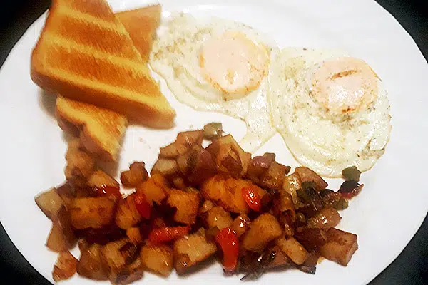 egg and potatoe breakfast