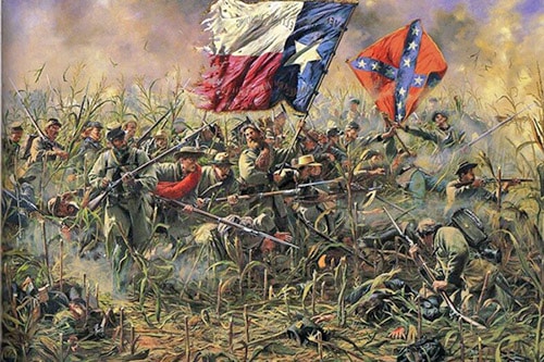 battle of antietam historic painting
