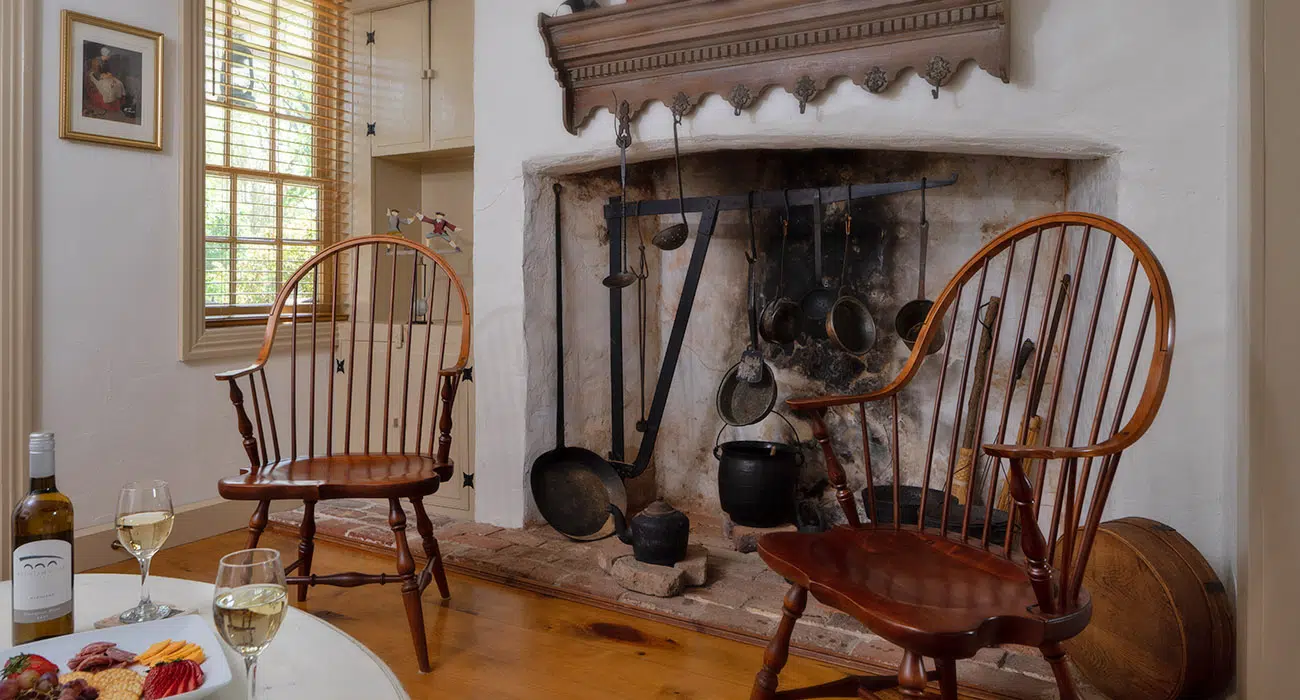 General's Quarters fireplace